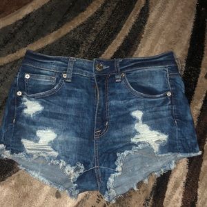 American Eagle distressed shorts